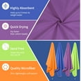 thumbnail image 4 of PiccoCasa Microfiber Quick Dry Sand Free Beach Travel Towel 30"x60" Purple, 4 of 7