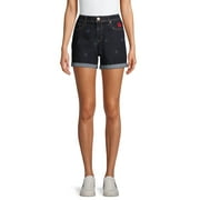 EV1 from Ellen DeGeneres Alex Relaxed Heart and Star Jean Shorts Women's