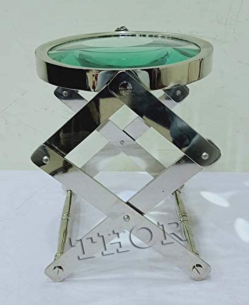 Vintage Style Desk Top Channer Magnifier Nautical Brass Magnifying Glass