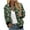 Green, variant on Pisexur Womens Jacket Windbreaker Jacket Trench Coats Fall Jackets Women's Casual Fashion Printed Pocket Zippered Coat
