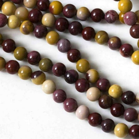 Mookaite Jasper Beads - Cherry Blossom Beads 16 Inch Strand Mookaite 6mm Round Beads