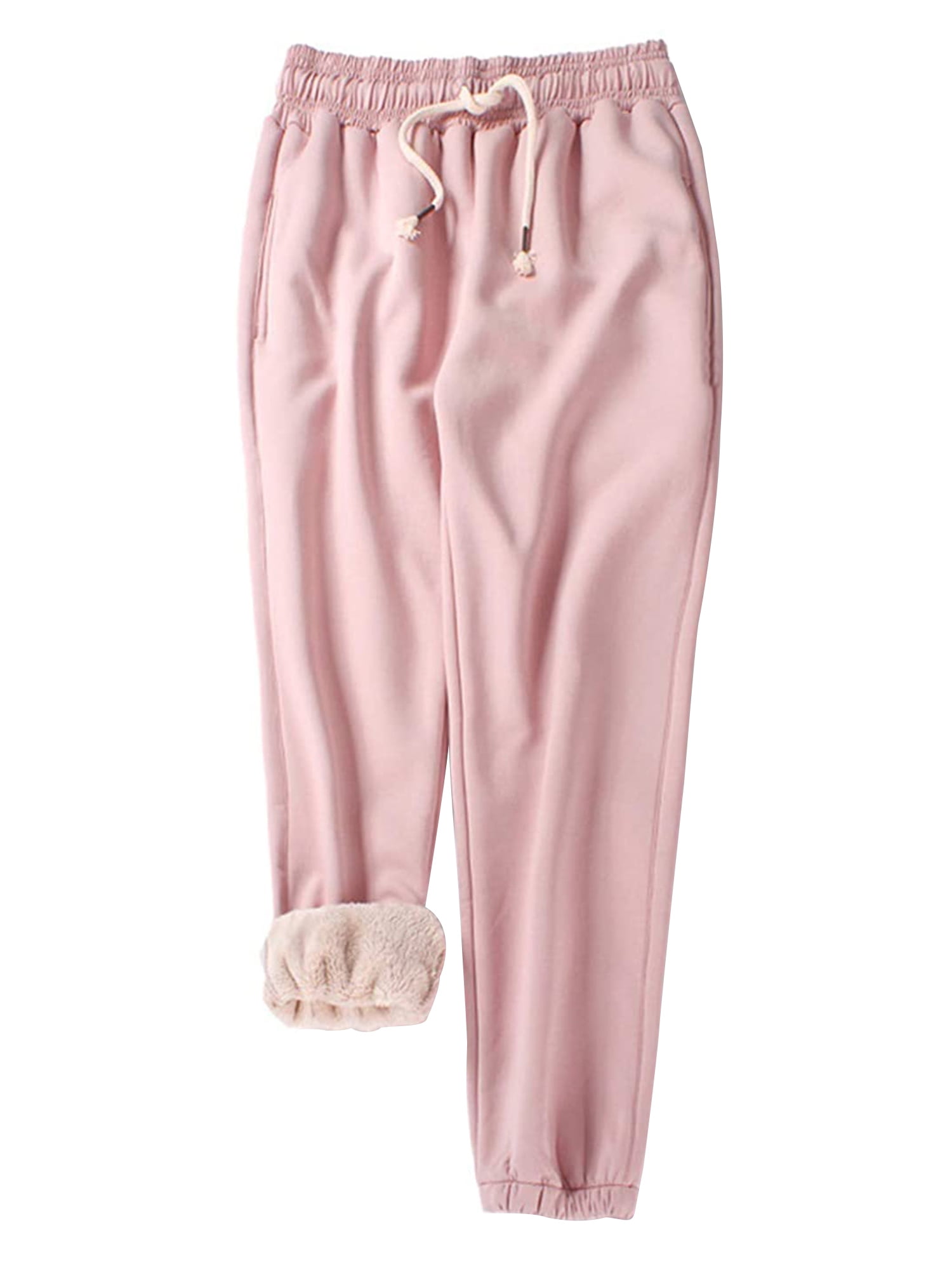 Women's Sherpa Lined Sweatpants Fleece 