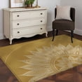 thumbnail image 3 of Brown Boho Runner Rug 2.7x5 FT, Non Slip Entryway Carpet, Middle Century Abstract Floral Ethnic Art Washable Soft Floor Carpet Entrance Mat Non-Shedding Throw Rug for Hallway Laundry Room Bedside, 3 of 9
