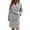 Gray, variant on Puntoco Plus Size Coat Clearance Womens Autumn and Winter Lapel Woolen Cloth Coat Trench Jacket Long Overcoat Outwear Gray 6(M)