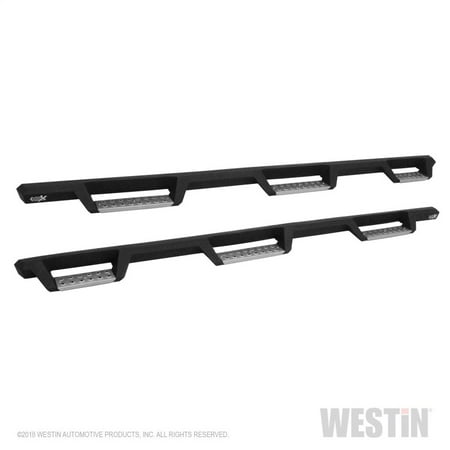 Bed Nerf Steps - Westin/HDX 17-18 Ford F-250/350 Crew Cab (6.75ft Bed) Stainless Drop Nerf Step Bars - Textured Black