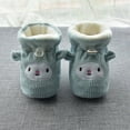 thumbnail image 7 of Baby Boots Children Floor Cotton Plus Velvet Thick Warm Soft Soles Cute Shoes For Boys Girls Size 12-18 Months, 7 of 7