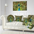 thumbnail image 3 of Designart Grand Peacock - Animal Throw Pillow - 12x20, 3 of 5