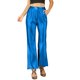 thumbnail image 1 of INSPIRE CHIC Pantalón palazzo acampanado con pierna ancha y cintura alta con brillo brillante metálico fiesta para mujer Azul XL, 1 of 6