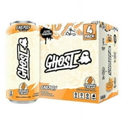 Orange Cream Energy Drink, Zero Sugars, 16 fl oz, 4 Pack Cans