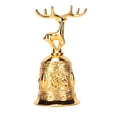 thumbnail image 2 of Wedding Bell, Metal Hand Bell Exquisite Polished Finish  for Students for Training Pets Gold,Bronze, 2 of 7