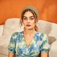 thumbnail image 5 of HAJWOH Women Crochet Headbands Boho Knitted Floral Elastic Hairband Vintage Head Wrap Hair Accessories, 5 of 5