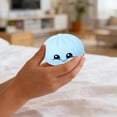 thumbnail image 4 of Realistic Steamed Bun Squishy Toy – Ultra-Soft Silicone Fidget for Stress Relief & Anxiety – Cute Bao Dumpling Squeeze Ball for Desk Decor, Office Calm & Sensory Play,Blue, 4 of 6