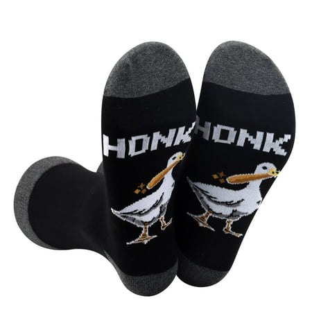 

WZMPA Goose Novelty Socks Goose Game Lover Gift Goose Honk Socks Goose Game Merchandise For Friend Family(Honk)