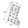 thumbnail image 5 of Christmas Stockings White Gingerbread Man Pattern Personalized 3 Pack 14.8 Inch, 5 of 5