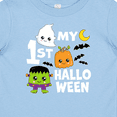 thumbnail image 4 of Inktastic My 1st Halloween with Ghost Monster and Pumpkin Boys or Girls Baby T-Shirt, 4 of 5