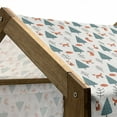 thumbnail image 4 of Fox Pet House, Orange Foxes in a Snowy Winter Forest Animals of Cold Climates Cartoon, Outdoor & Indoor Portable Dog Kennel with Pillow and Cover, 5 Sizes, Teal Orange Black, by Ambesonne, 4 of 4