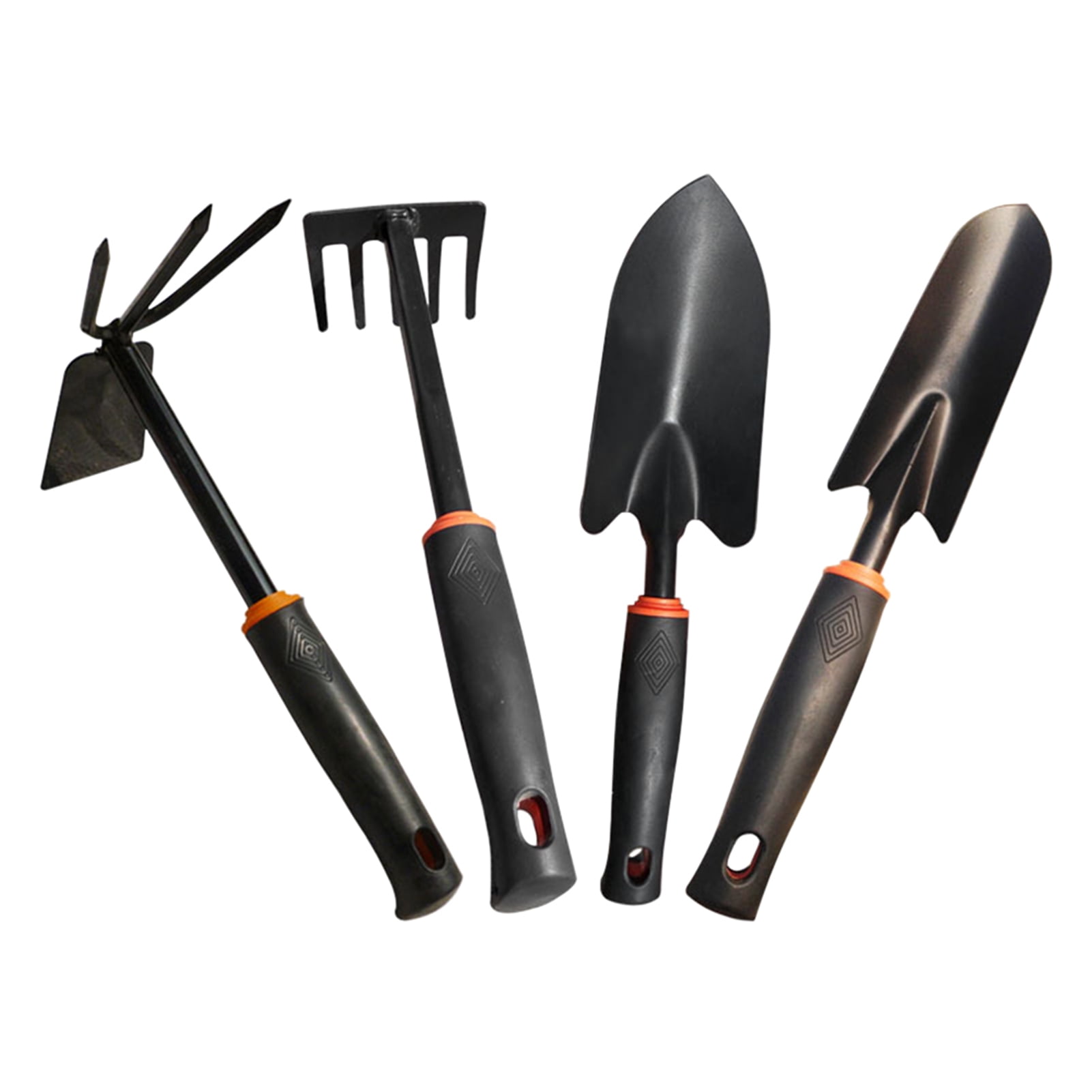 4PCS Deli Garden Hand Kit Trowel Fork Shovel Hoe Rake Home Gardening Tools Set