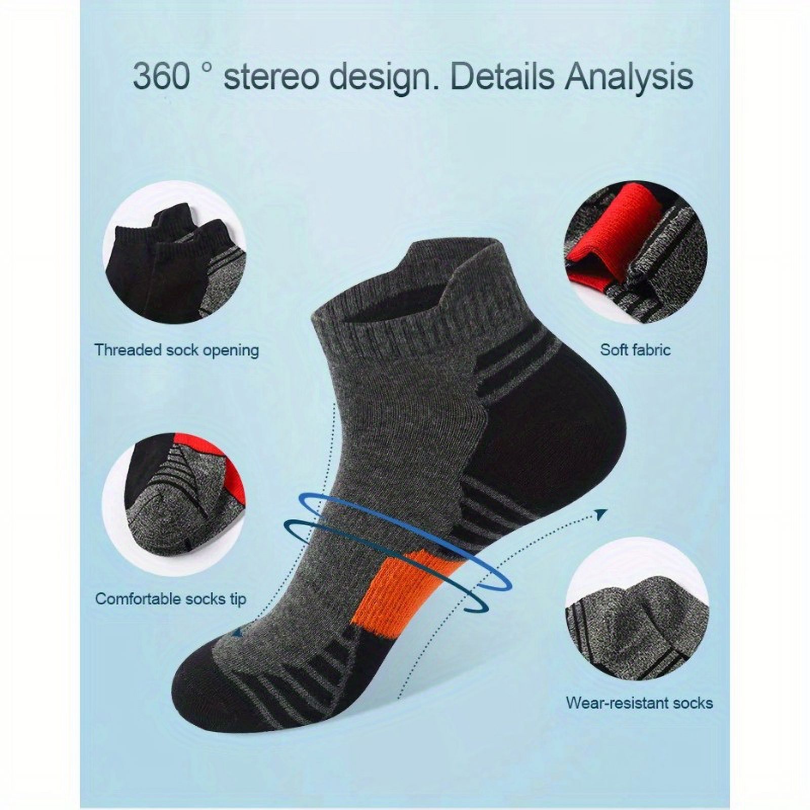 4 Pairs of Soft & Breathable Cotton Blend Short Socks for Men - Comfortable Low-Cut Ankle Socks for Summer Casual Sports , Hand Washable, Solid Color, Knit Fabric