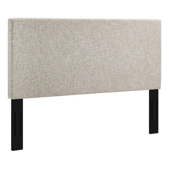 Pemberly Row Tête de Lit en Tissu de Lin King et California King, Beige