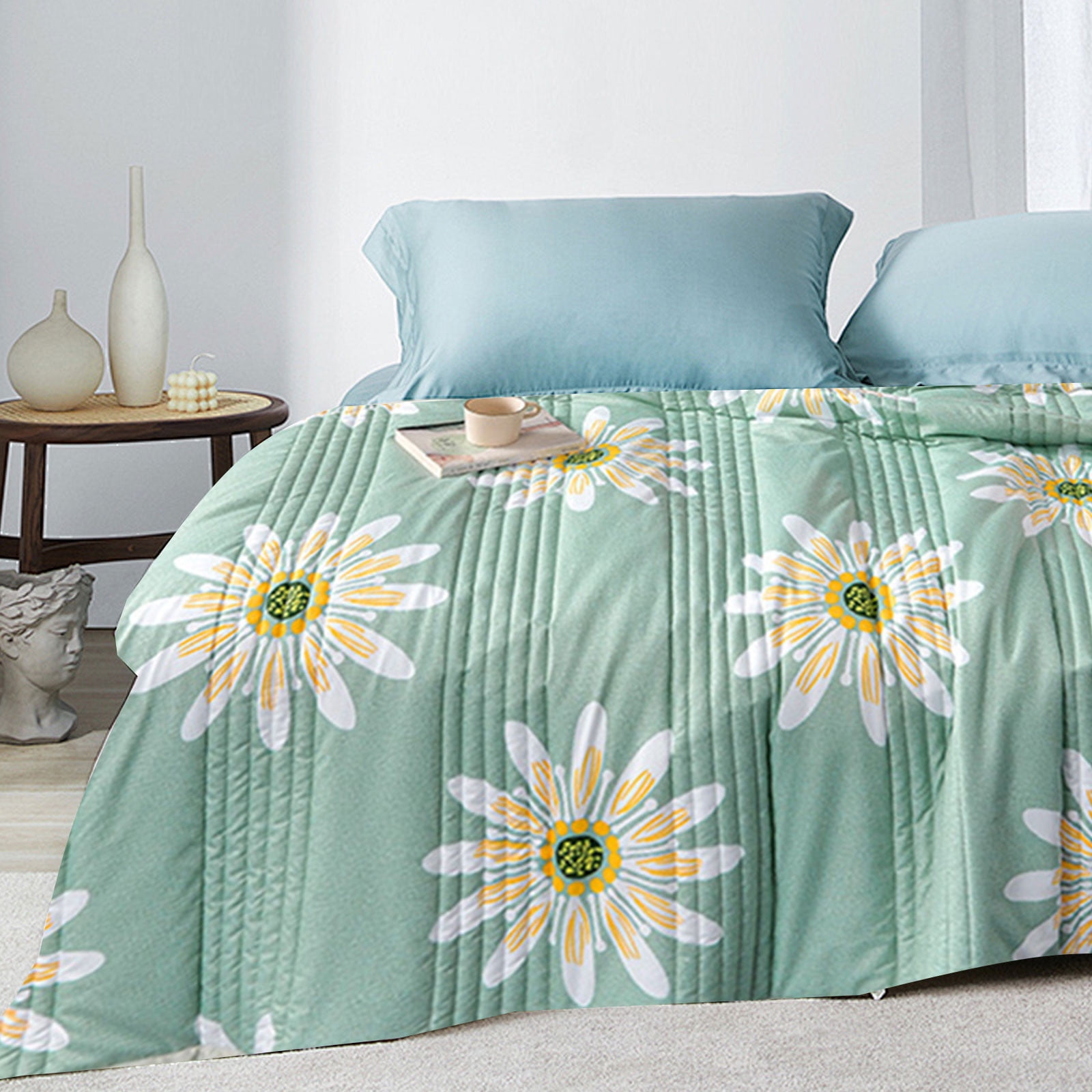 Cooling Comforter Quilted Spring Summer Quilt Soft Lightweight Duvet Summer Blanket Breathable Blankets C 39"x59" Clearance!