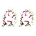 thumbnail image 3 of Yuarrent Flores artificiales de glicina para decoración de bodas, flores artificiales de ABS fáciles de limpiar para decoración de fiestas, Verde Alambre de hierro 2Conjunto, 3 of 6