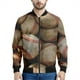 thumbnail image 5 of Chaqueta de béisbol con estampado 3D de moda para hombre, sudadera deportiva de gran tamaño, camisetas de manga larga, chaquetas de bombardero de calle con cremallera, abrigo, 5 of 5