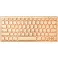 thumbnail image 3 of Impecca Compact Bluetooth Wireless Bamboo Keyboard, Orange, 3 of 3