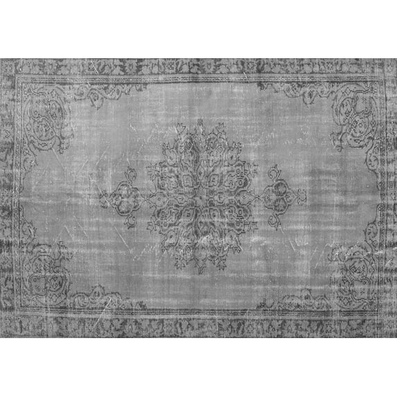 Ahgly Company Indoor Rectangle Persian Gray Traditional Area Rugs, 3' x 5'