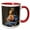 Red/White, variant on 3drose, Spain, Salamanca, Statue of Madonna and Child, 11oz Two-tone Black Mug