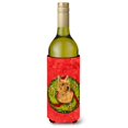 thumbnail image 1 of Norwich Terrier Cristmas Corona Botella De Vino Aislador De Bebidas Aislador De Bebidas Hugger, 1 of 1