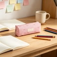 thumbnail image 6 of Antqov Pencil Case, Large Capacity Cute Bow Pencil Pouch, Portable Soft Pencil Bag Organizer with Zipper for Home Office Supplies, 6 of 7