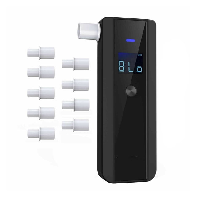 Digital Alcohol Tester LCD Police Professional Breathalyzer Grade Accuracy Portable Alcoholimeter Detector Alcohol Test Tool New ,Accuracy High