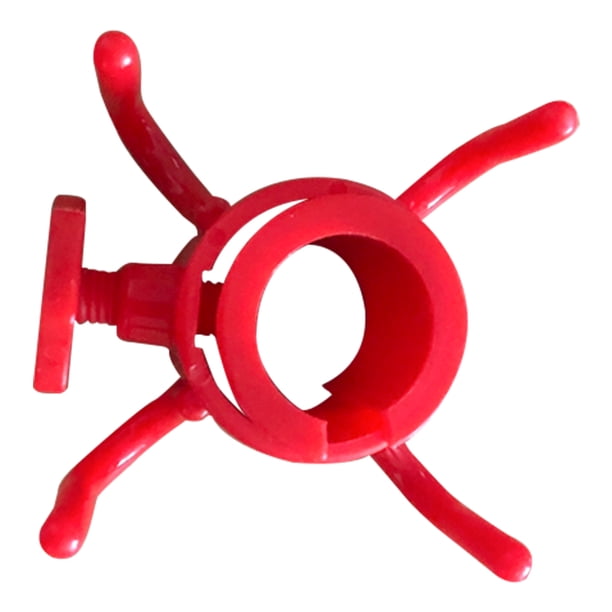 4uds. Gancho para paraguas, 4 puntas, cierre de tornillo, clavo de playa para toallas, bolsos, sombreros, color rojo