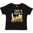 thumbnail image 3 of Inktastic One and Digging It Bulldozer 1st Birthday Boys or Girls Baby T-Shirt, 3 of 5