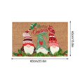 thumbnail image 3 of Christmas Carpets Holiday Mats, Festive Runner Doormat, Durable Rubber Backing, Easy Clean Surface, Red Green Snowflakes Design, For Entryways, Living Rooms, Waterproof Non-Slip, Seasonal Decor,, 3 of 9