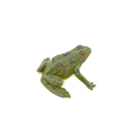 Frog, Green Plastic Toy Realistic Rainforest Figure Model Replica Kids Educational Gift 1.5" CWG18 B47