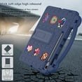 thumbnail image 7 of Allytechgroup Kids Shockproof Case for Samsung Galaxy Tab S10 FE+ 13.1" 2025 (SM-X620/X626B), EVA Handle Stand Cover with Kickstand & Stylus Holder, Drop-Proof Protective Shell for Toddlers, Navyblue, 7 of 7