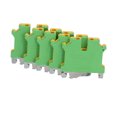 thumbnail image 4 of Cergrey 50Pcs Grounding Terminal Pure Copper DIN Rail Mounted Earth Terminal Block Yellow Green TYP USLKG‑3,Earth Terminal, 4 of 8