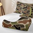 thumbnail image 4 of Castle Fairy Camo Duck Letter J Twin Quilt Set for Men,Hunting Theme Twin Coverlet Set for Rustic Art, 4 of 7