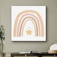 thumbnail image 2 of PixonSign Canvas Print Wall Art Shining Star Underneath Orange & Pink Rainbow Geometric Shapes Illustrations Modern Art Chic Relax/Calm Multicolor Warm for Living Room, Bedroom, Office - 24"x24", 2 of 5