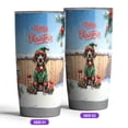 thumbnail image 2 of Merry Christmas Woofmas Xmas Noel German Shorthaired Pointer Elf Candy Cane Snow 20oz Stainless Steel Tumbler Insulated Cup with Lid GSP Lover Dog Gift - 13017, 2 of 5