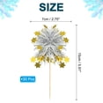 thumbnail image 2 of Uxcell Cupcake Toppers, 30 Pcs Sparkle Tinsel Star Cupcake Picks Birthday Party Graduation Wedding Foil Decor Cocktail Food, 2 of 7