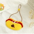 thumbnail image 4 of Gardjoe Embroidered Apple Duck Hot Dog Pet Bib with Adjustable Neckband and Soft Plush Fabric for Cats Small Dogs Saliva Towel, 4 of 7
