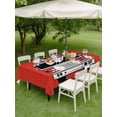 thumbnail image 4 of Outdoor Tablecloths with Umbrella Hole & Zipper, Cars Rectangle Tablecloth 52x70 Inch, Red Cartoon Funny Simple Truck Silhouettes Art Waterproof Table Cloth, Patio/Pool/Picnic Table Covers, 4 of 8