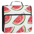thumbnail image 5 of FORMRS Zipper Binder with Shoulder Strap 2-inch Ring 500 Sheet Capacity File Bag, White Watermelon, 5 of 5
