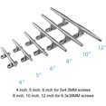 thumbnail image 3 of HUGFEGWE Cales de Bateau à Base Ouverte, Robustes, en Acier Inoxydable 316, Cales de Quai de Bateau avec Vis d'Installation pour Quai de Bateau Marin, Pont CJB91-40007, 3 of 7