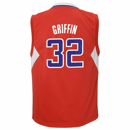 Custom Replica Away Jersey - Blake Griffin Los Angeles Clippers NBA Adidas Red Official Away Road Replica Basketball Jersey For Youth