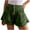 Green, variant on ZyeKqe Womens Shorts Summer Baggy High Waisted Flowy Wide Leg Buttons Pleated Casual Shorts