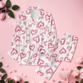 thumbnail image 7 of Womens Pajamas Sets Valentines Day Theme Print Long Sleeve Shirts Pants Casual Cozy Loungewear 2 Piece Outfits for Women Pink L, 7 of 7