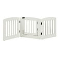 thumbnail image 1 of EF Furniture 392403 24 in. Ruffluv 3 Panel Expansion Pet Gate with Door  Medium - White, 1 of 1